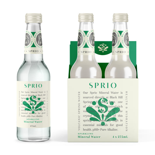 SPRIO 1860 SPARKLING Spring Water 275ml | Case of 24
