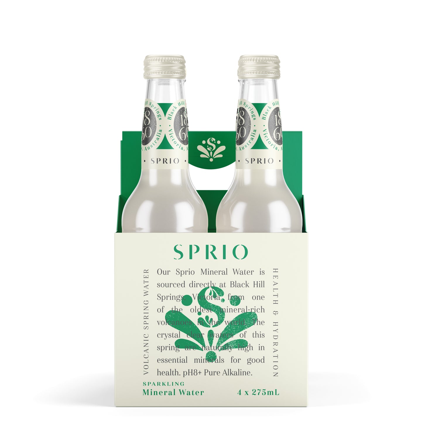SPRIO 1860 SPARKLING Spring Water 275ml | Case of 24